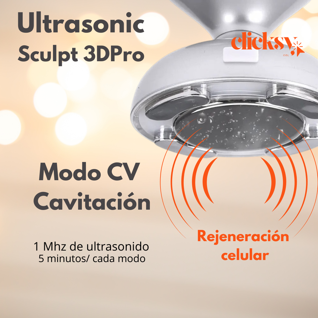 Ultrasonic Sculpt 3D Pro / Moldeador corporal, Lifting facial