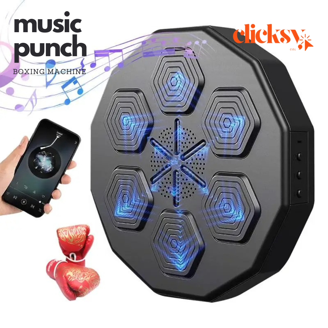 Music Punch - Máquina De Boxeo Incluye Guantes