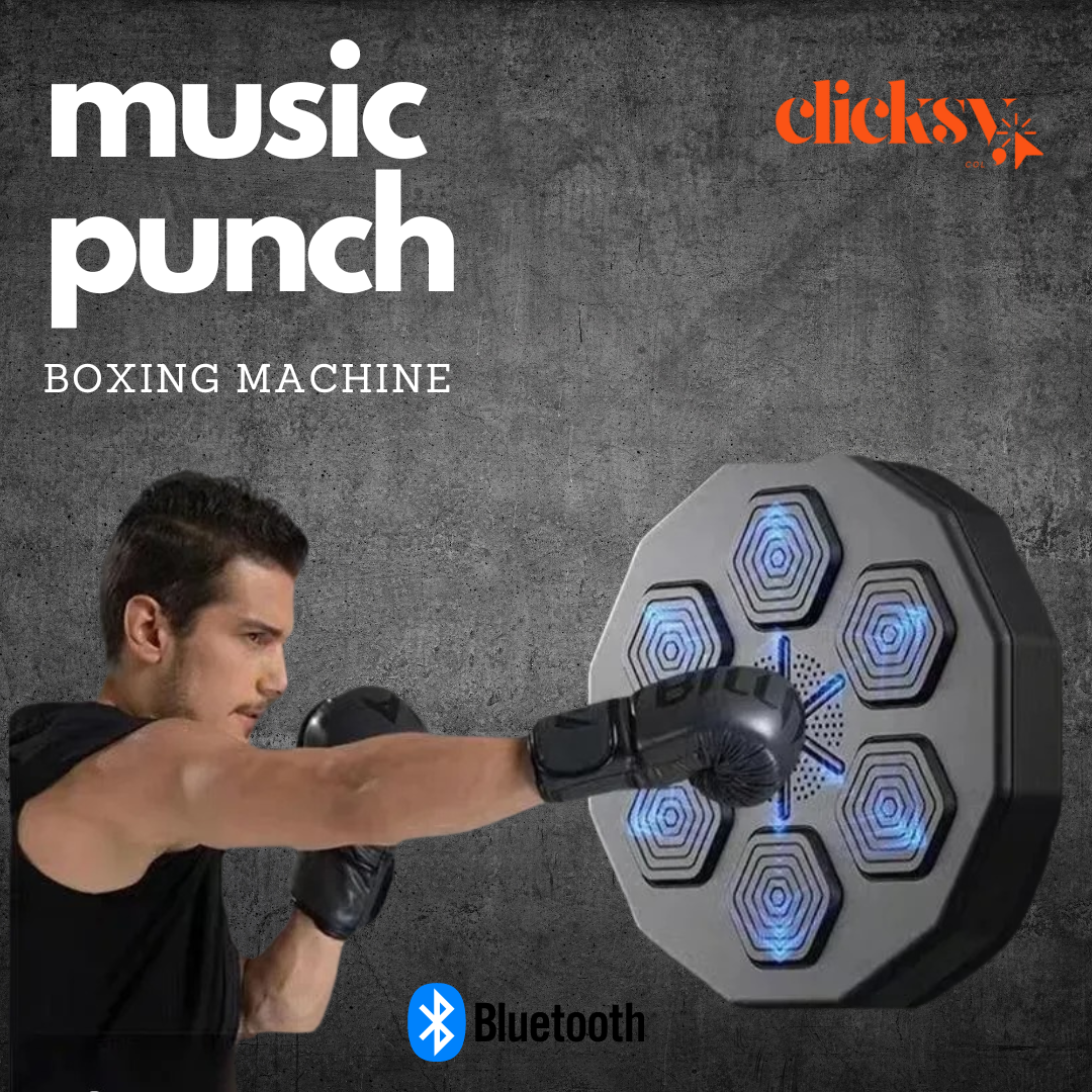 Music Punch - Máquina De Boxeo Incluye Guantes